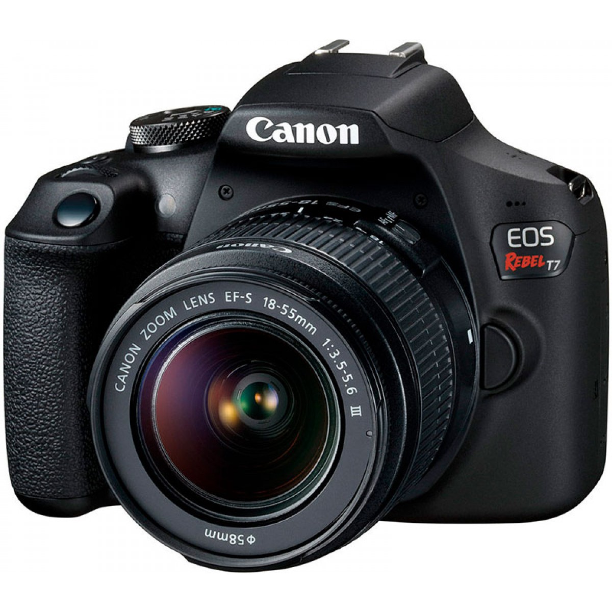 Camara CANON  EOS Rebel T7 lente EF S 18 55 DC