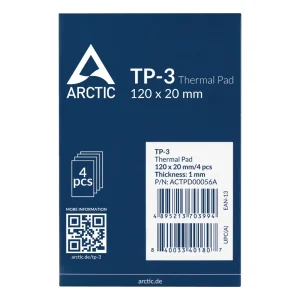 Thermal Pad 1 mm 120×20 mm Arctic TP-3 Pack x4 ACTPD00056A