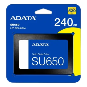 Disco SSD 240GB 2.5” SATA III Adata Ultimate SU650 7mm ASU650SS-240GT-R