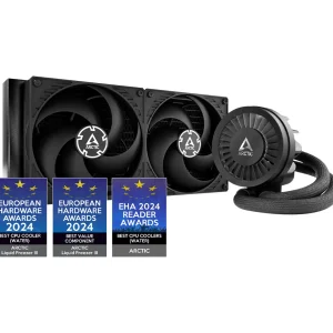 Vista frontal del Refrigeración Líquida ARCTIC Liquid Freezer III 280 AIO multicompatible - Color Negro ACFRE00135A