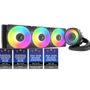 Vista frontal del Refrigeración Líquida ARCTIC Liquid Freezer III Pro 360 A-RGB AIO multicompatible - Color Negro ACFRE00184A