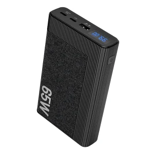 Vista frontal del Batería Externa Power Bank 20.000mAh PowerCell Ultra 65W Klip Xtreme KPB-800 Carga Rápida